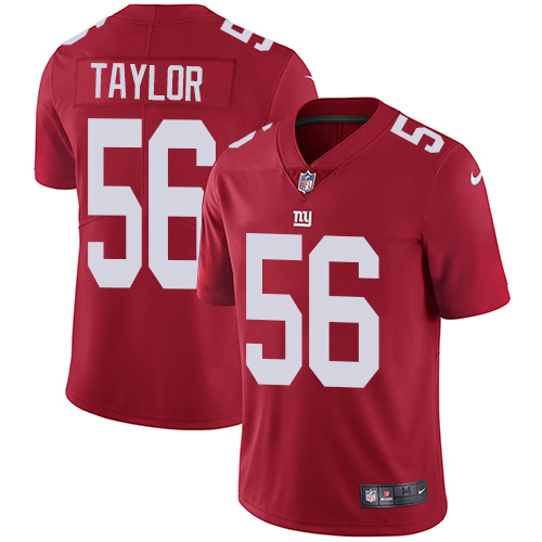 Nike Giants #56 Lawrence Taylor Red Alternate Men's Stitched NFL Vapor Untouchable Limited Jersey - Click Image to Close